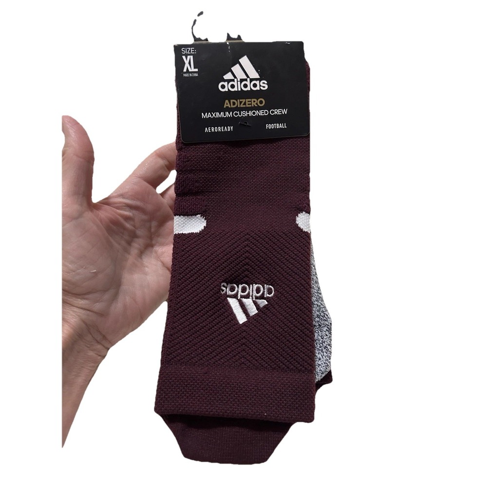 Adidas Adizero Mens Football Max Cushioned Crew Socks XL (JC)